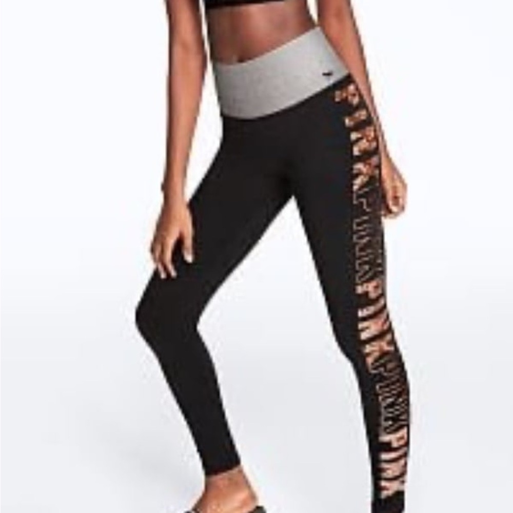 NWOT PINK Victoria's Secret bling Leggings